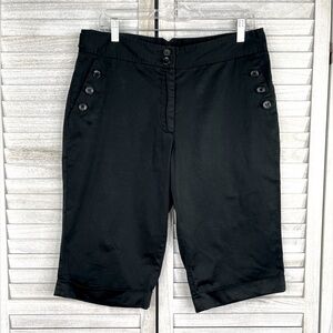 HANNAH JONES Bermuda Shorts/Capris Black-14
